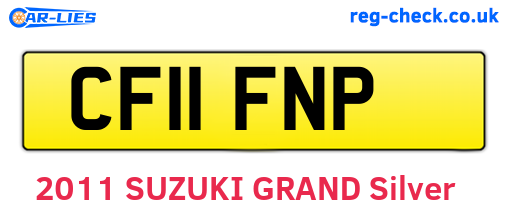 CF11FNP are the vehicle registration plates.