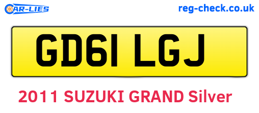GD61LGJ are the vehicle registration plates.