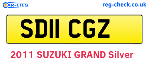 SD11CGZ are the vehicle registration plates.