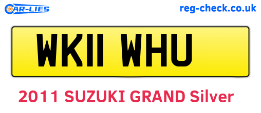 WK11WHU are the vehicle registration plates.