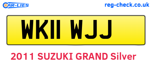 WK11WJJ are the vehicle registration plates.