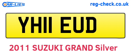 YH11EUD are the vehicle registration plates.