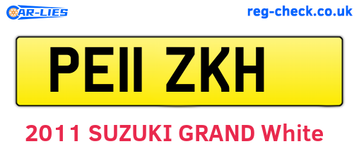 PE11ZKH are the vehicle registration plates.