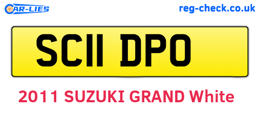 SC11DPO are the vehicle registration plates.