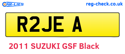 R2JEA are the vehicle registration plates.