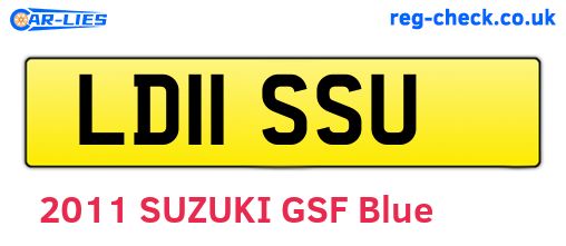 LD11SSU are the vehicle registration plates.