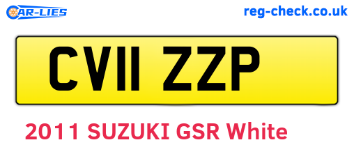 CV11ZZP are the vehicle registration plates.