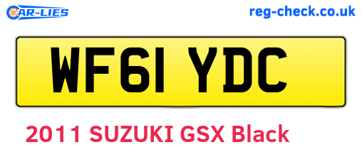 WF61YDC are the vehicle registration plates.