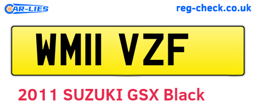 WM11VZF are the vehicle registration plates.