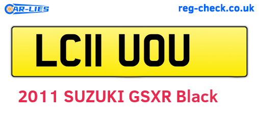 LC11UOU are the vehicle registration plates.