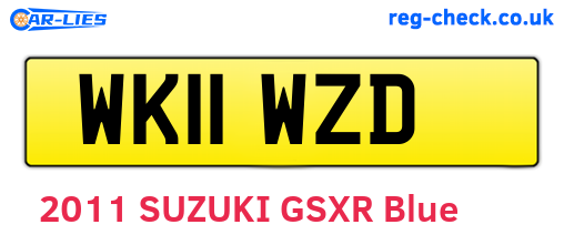 WK11WZD are the vehicle registration plates.