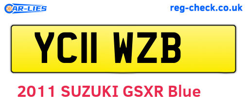 YC11WZB are the vehicle registration plates.