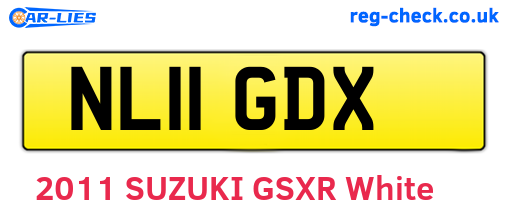 NL11GDX are the vehicle registration plates.