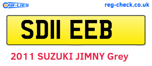 SD11EEB are the vehicle registration plates.