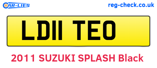 LD11TEO are the vehicle registration plates.