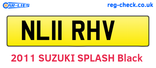 NL11RHV are the vehicle registration plates.