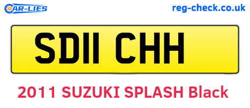 SD11CHH are the vehicle registration plates.