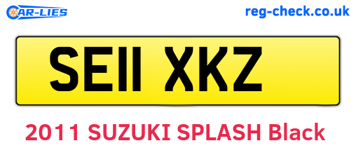 SE11XKZ are the vehicle registration plates.