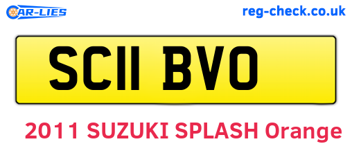 SC11BVO are the vehicle registration plates.