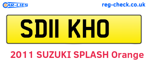 SD11KHO are the vehicle registration plates.