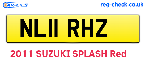 NL11RHZ are the vehicle registration plates.