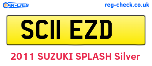 SC11EZD are the vehicle registration plates.