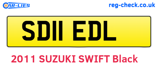 SD11EDL are the vehicle registration plates.