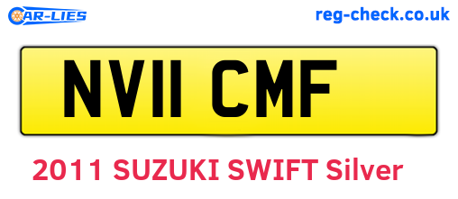 NV11CMF are the vehicle registration plates.