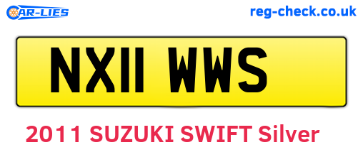 NX11WWS are the vehicle registration plates.