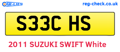 S33CHS are the vehicle registration plates.