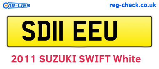 SD11EEU are the vehicle registration plates.