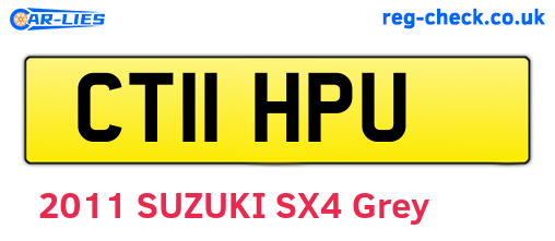 CT11HPU are the vehicle registration plates.