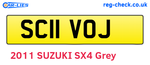 SC11VOJ are the vehicle registration plates.