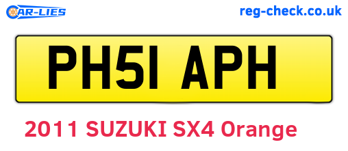 PH51APH are the vehicle registration plates.