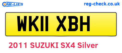 WK11XBH are the vehicle registration plates.