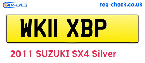 WK11XBP are the vehicle registration plates.