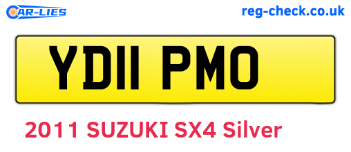 YD11PMO are the vehicle registration plates.