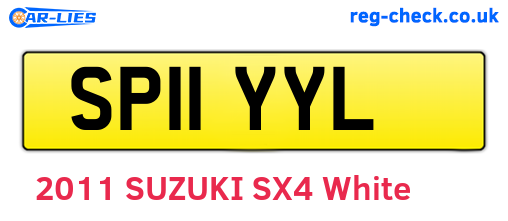 SP11YYL are the vehicle registration plates.