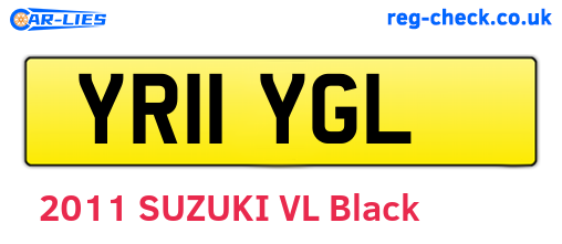 YR11YGL are the vehicle registration plates.