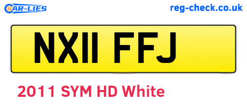 NX11FFJ are the vehicle registration plates.