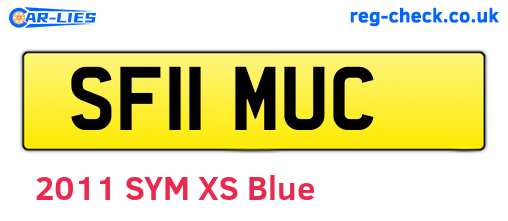 SF11MUC are the vehicle registration plates.