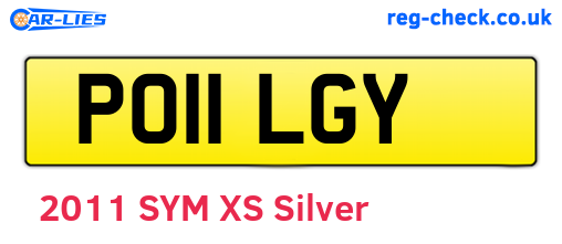 PO11LGY are the vehicle registration plates.