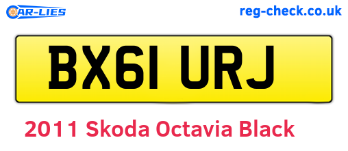 Black 2011 Skoda Octavia (BX61URJ)