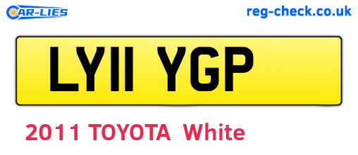 LY11YGP are the vehicle registration plates.