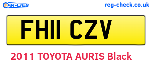 FH11CZV are the vehicle registration plates.