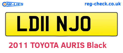 LD11NJO are the vehicle registration plates.