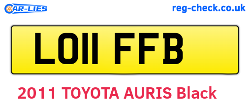 LO11FFB are the vehicle registration plates.