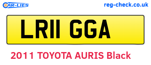 LR11GGA are the vehicle registration plates.