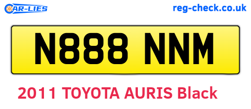 N888NNM are the vehicle registration plates.