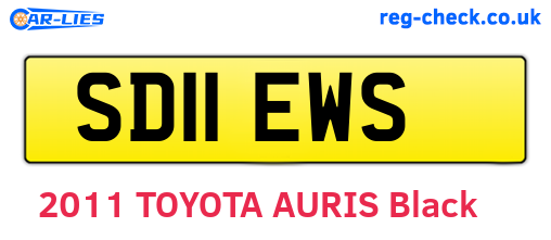 SD11EWS are the vehicle registration plates.